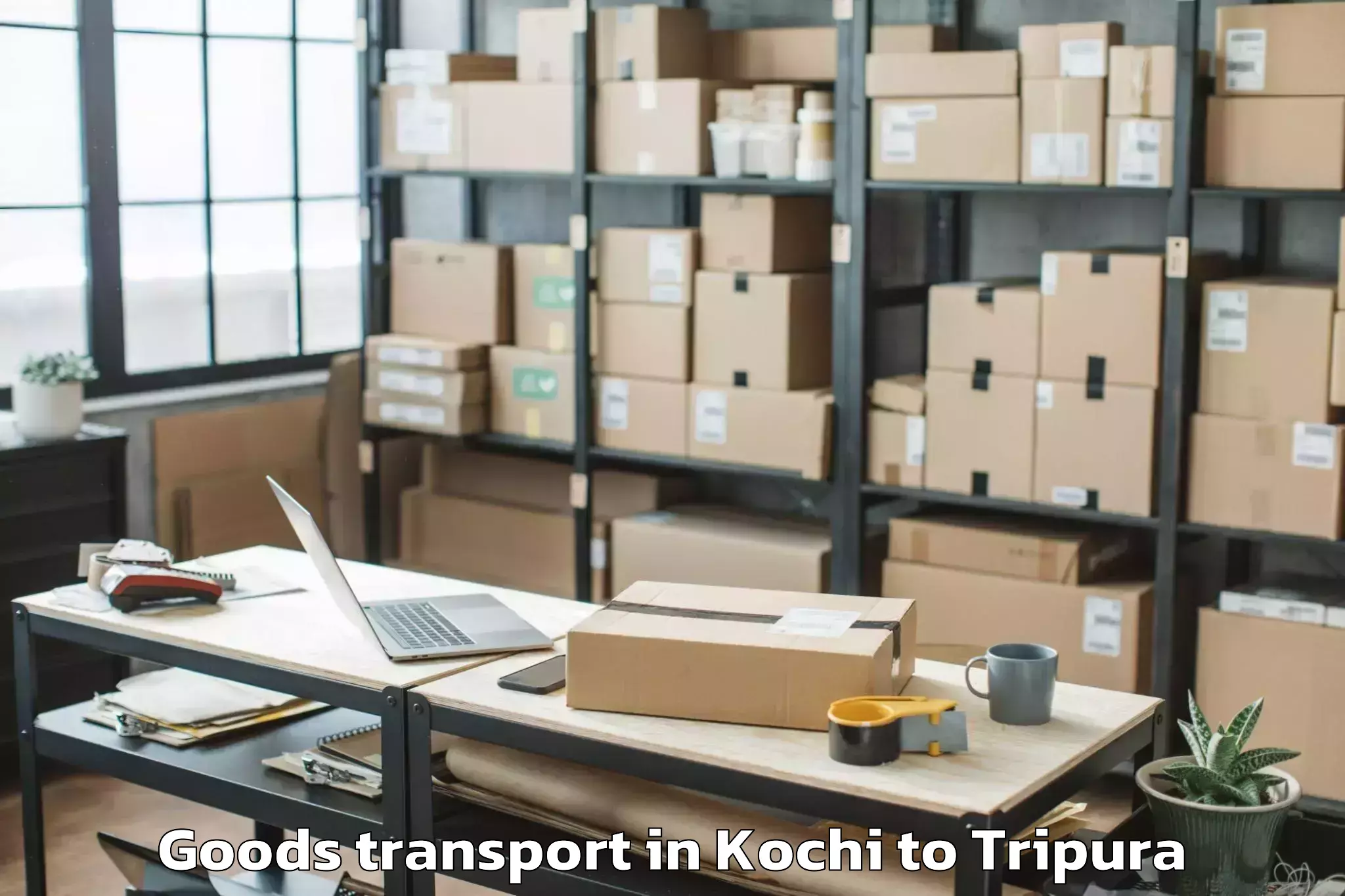 Leading Kochi to Damchhara Goods Transport Provider